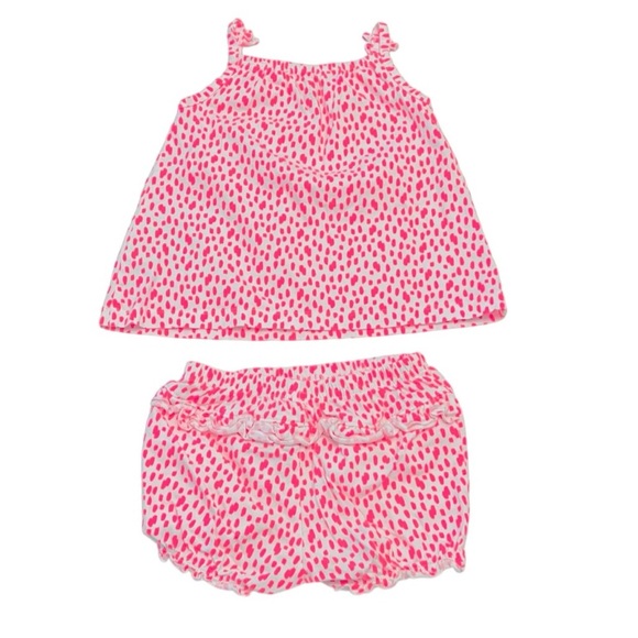 Carter's Pink & White Kids Set with Cat Design | Baby Girl 24 Months - Picture 2 of 5